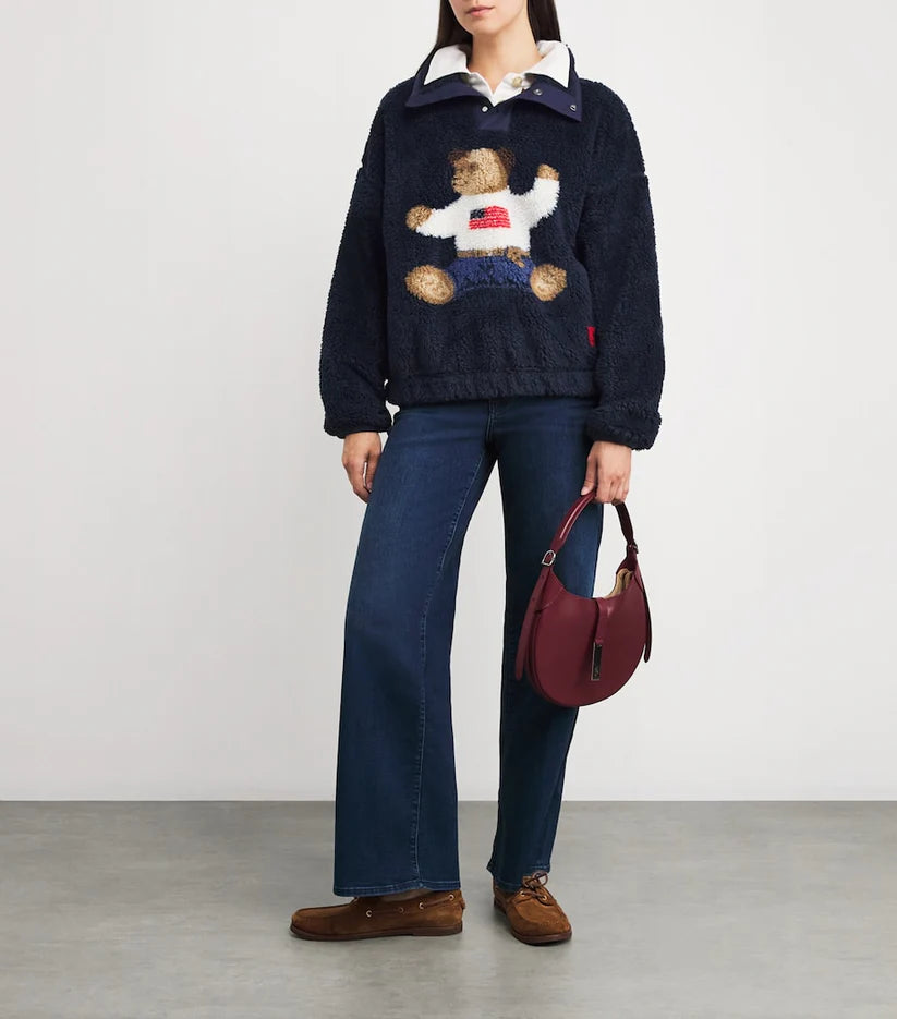 Navy Bear Fleece