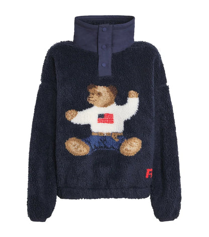 Navy Bear Fleece